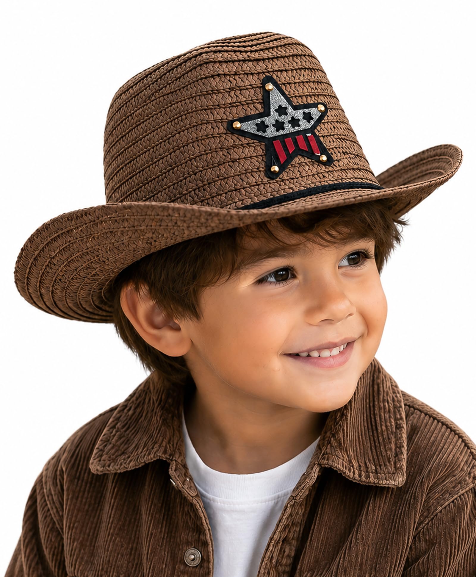 VRITRAZ Baby Boy's and Girl's Kids Children Cute Printed Cartoon Gift Summer Fancy Dress Straw Fasion Hat Cap 2-picture-11