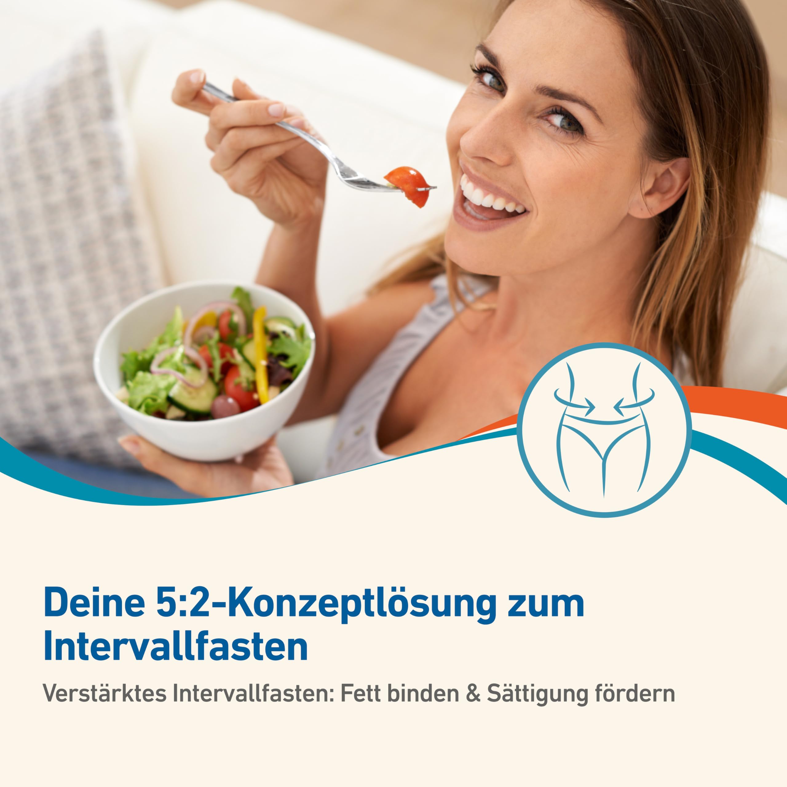 Intervall 5:2 Kombi zur Gewichtsreduktion beim Intervallfasten | Unterstützt die 5:2 Intervallfasten-Methode (5 Essenstage, 2 Fastentage) mit Fettbindung und Sättigungsgefühl.