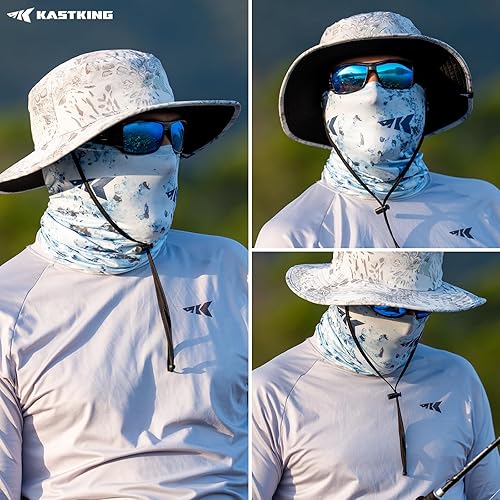 Miniatura 7 de KastKing La Sal - Polaina de cuello UPF 50+, pasamontañas, polaina de cuello para hombres y mujeres, protector facial para pesca, senderismo