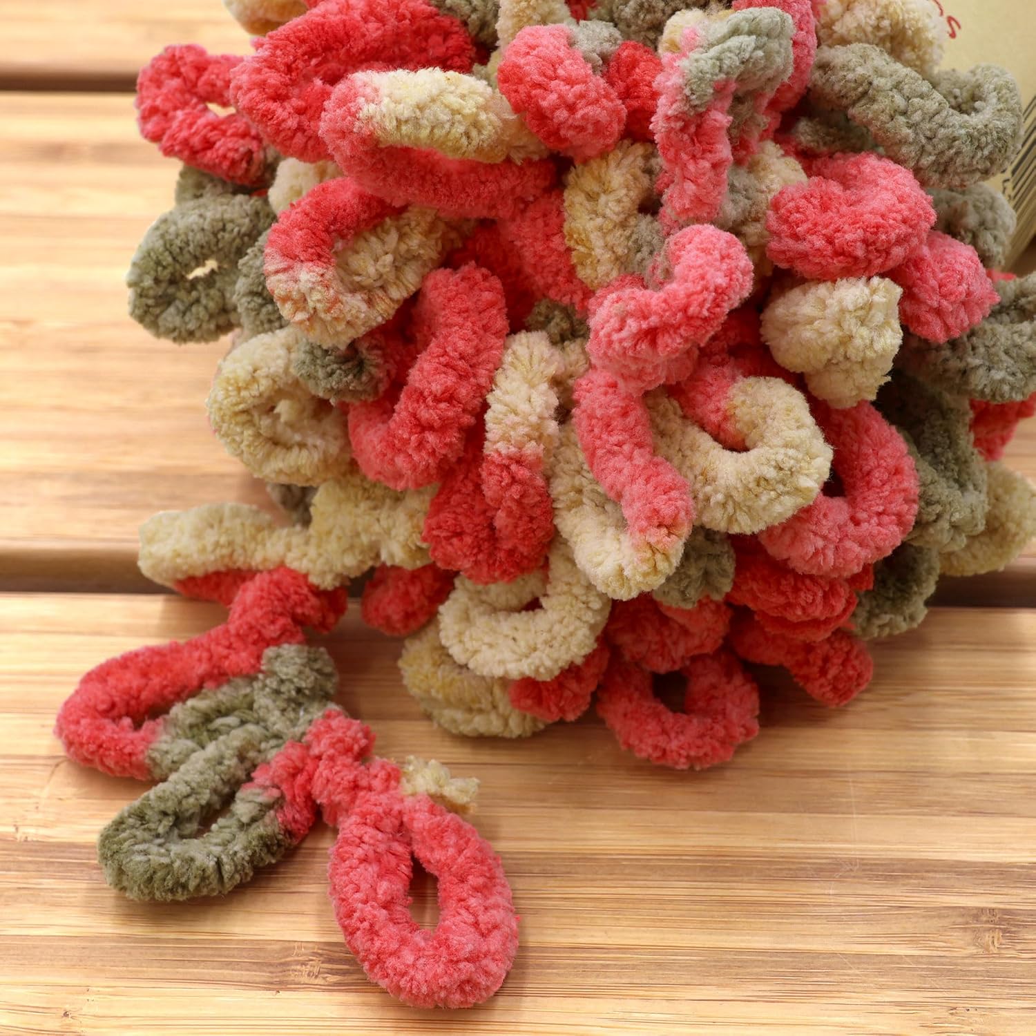 JubileeYarn Fun Finger Loops Yarn - 100g/Skein Jumbo Polyester - Janus - 4 Skeins