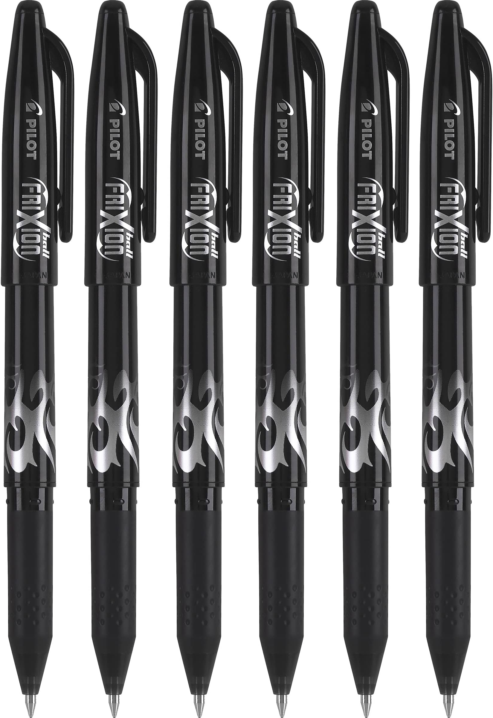 Pilot FriXion Ball 0.7mm Erasable Gel Pens, Fine Point, Black Ink, Pack