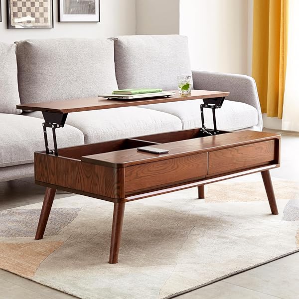 Solid Red Oak Lift Top Table