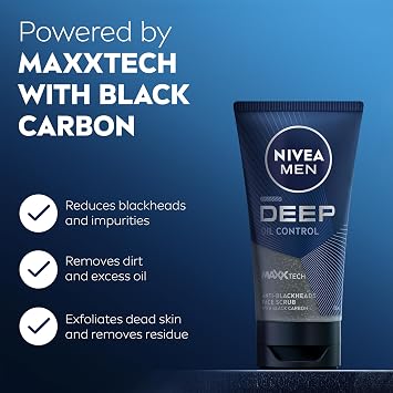 NIVEA MEN Deep Anti-Blackhead Scrub 75ml