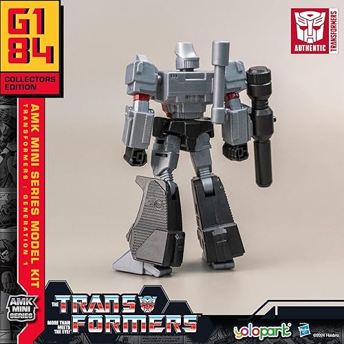 Miniatura 6 de Megatron - Juguete transformador, figuras de acción Transformers G1, serie AMK Mini de 4.72 pulgadas, kit de modelo Megatron altamente articulado