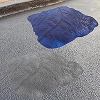 Vista 5 de Sellos de hormigón con textura de hormigón azul, patrón de pizarra, herramienta de estampado de molde a presión con recortadora de bordes