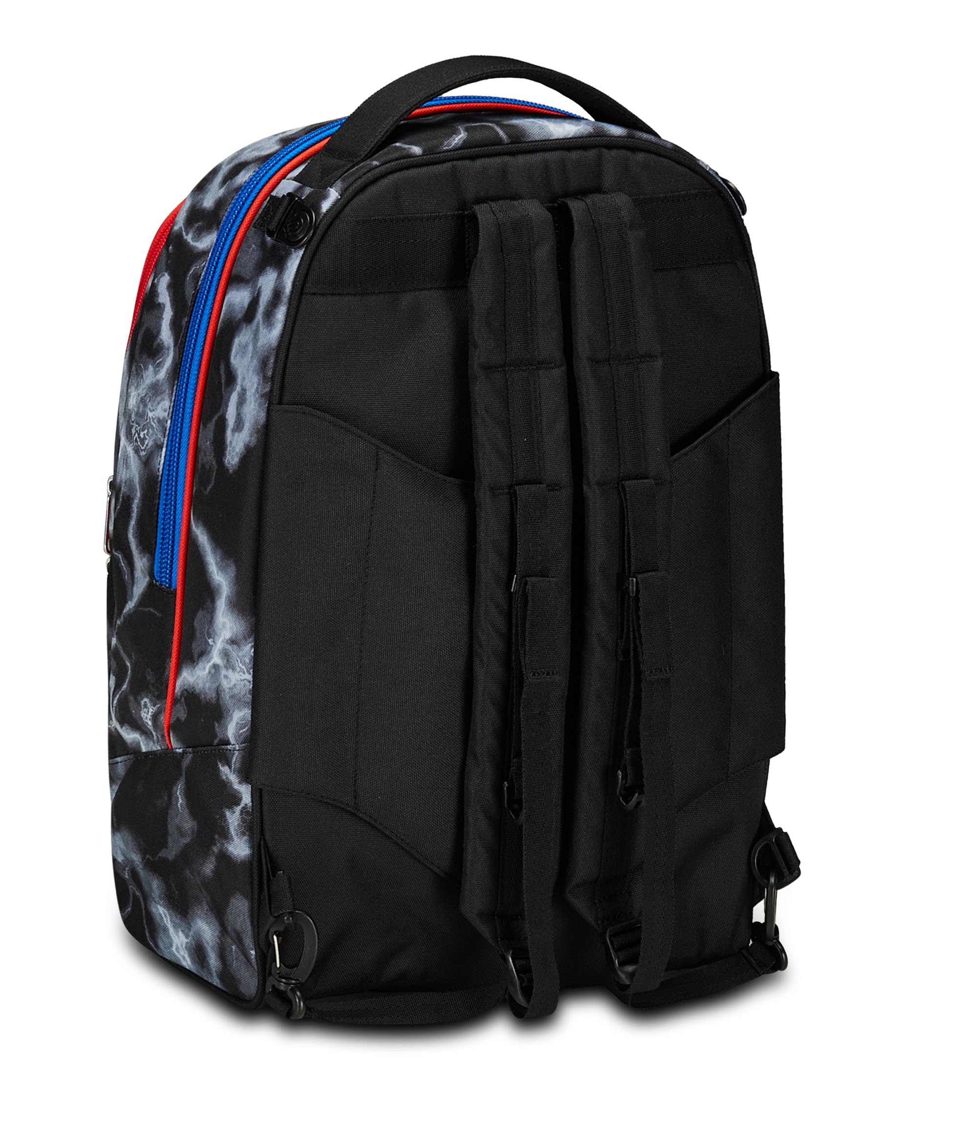 Seven Trolley Scuola Jack 2 Ruote, Nero Giallo, Mark On Boy, 3 in 1, Triplo Uso, Zaino Con Carrello Sganciabile, Tasca Porta Borraccia e Crossover System, Zaino Scuola Viaggio, Bambino Ragazzo