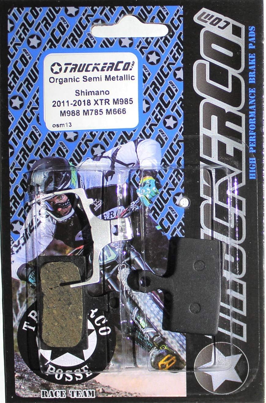 Organic Semi-Metallic brake pads compatible with Shimano 2011-2020 XTR XT SLX deore BR-M9020 trail BR-M9000 M987 M985 M8000 M988 M785 RS785 R785 S700 RS685 M675 M666 M615 M610 F01A F03C G01A G03C G03s