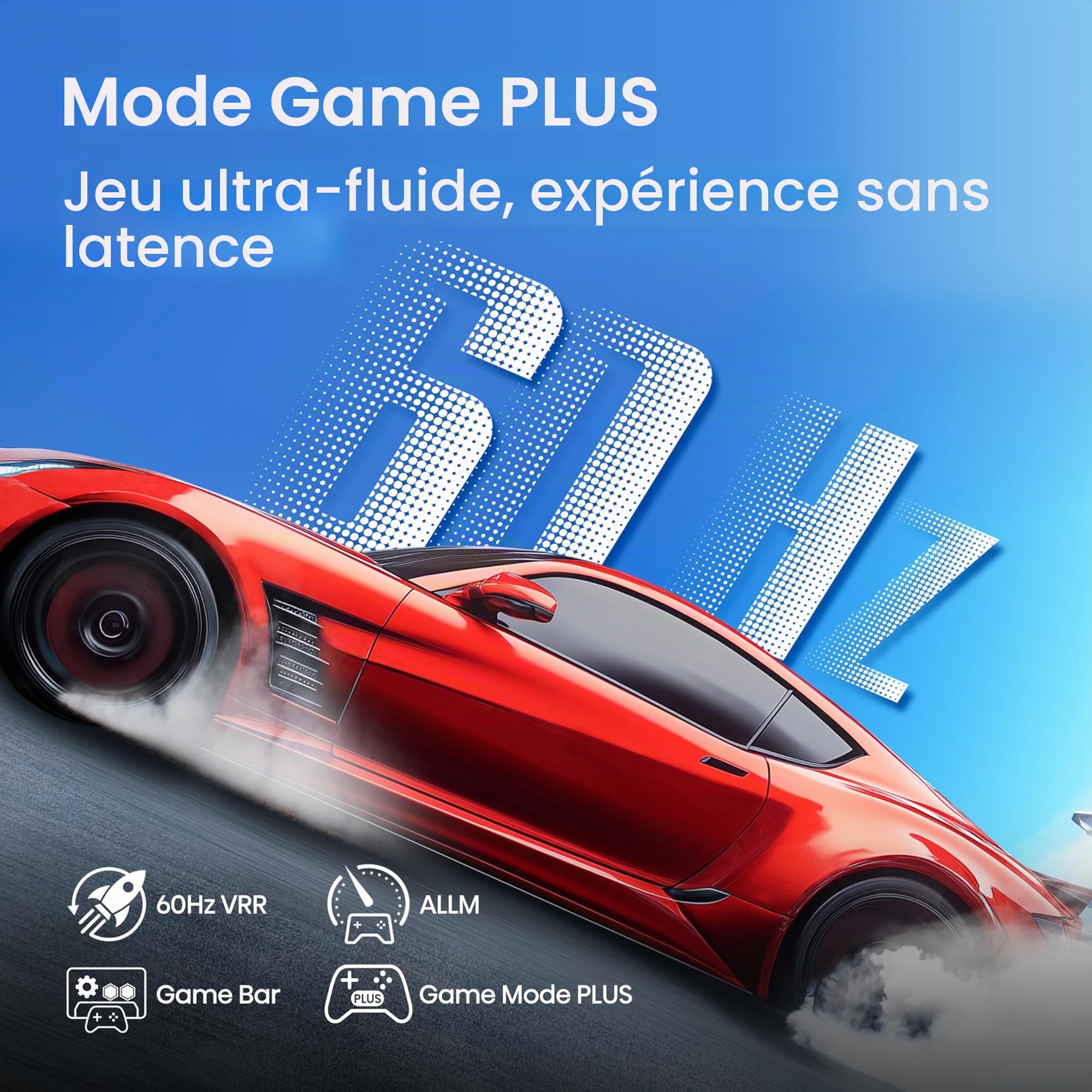 Hisense Smart TV 55 Pouces 55E7Q QLED 4K UHD Téléviseur, Dolby Vision Atmos, Mode Sport IA MEMC, HDR, VIDAA avec Youtube, Netflix, Disney+, Canal +, Commande vocale Alexa
