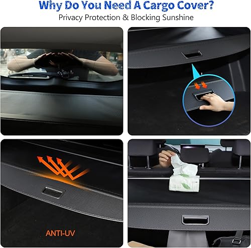 Miniatura 5 de Funda de carga para Toyota RAV4 2024 2023 2022 2021 2020 2019, accesorios, cubierta retráctil para maletero trasero de equipaje, cubierta de