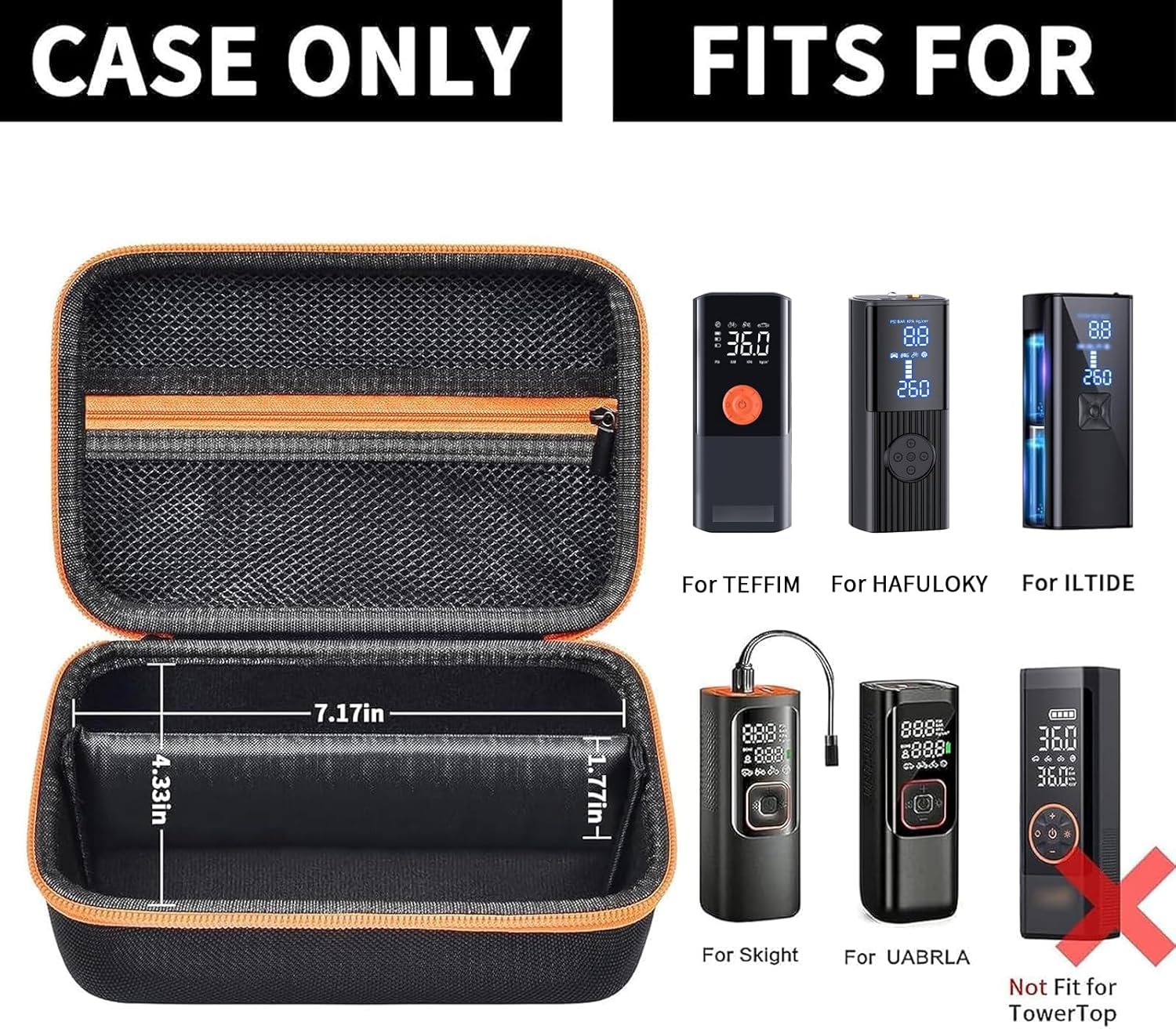 Case Compatible with Skight/Tune 510BT/ 520BT/ for Sony WH-CH520/510/ Wireless On-Ear Headphones, Bluetooth Head Phones Protective Storage Bag for Charging Cable