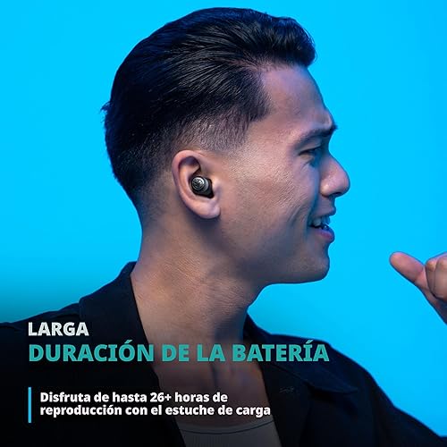 Miniatura 4 de JLab Go Air Pop+ Auriculares inalámbricos verdaderos, auriculares intraurales, auriculares Bluetooth, auriculares de reproducción de 35 horas,