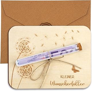 Wunscherfüller Geldgeschenk aus Holz, Lustige Geldgeschenk Geburtstag mit Umschlägen, Pusteblume Geldgeschenke Verpackung, Geld Geschenke für Geburtstag Hochzeit Jugendweihe Reisen