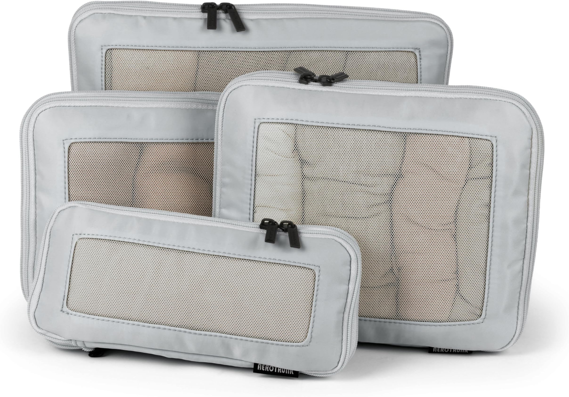 Compression Packing Cube For Travel – Luggage Organizer Bag With Partitions, Handle & Detachable Pouch (1-Pack, Black)