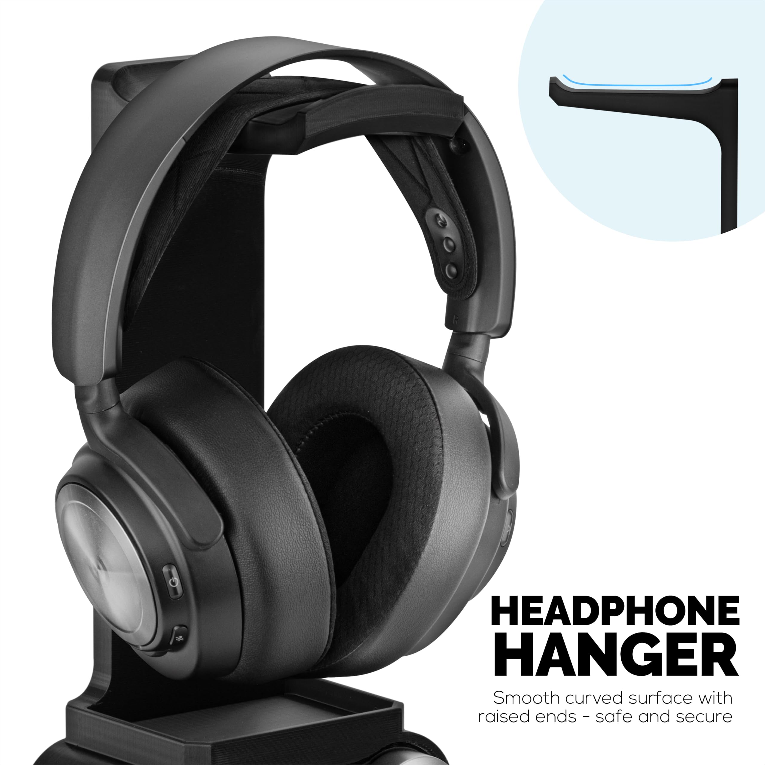 BRAINWAVZ Supporto per cuffie progettato per cuffie wireless Steelseries Arctis Nova Pro con dock per la stazione base wireless (HPS01)