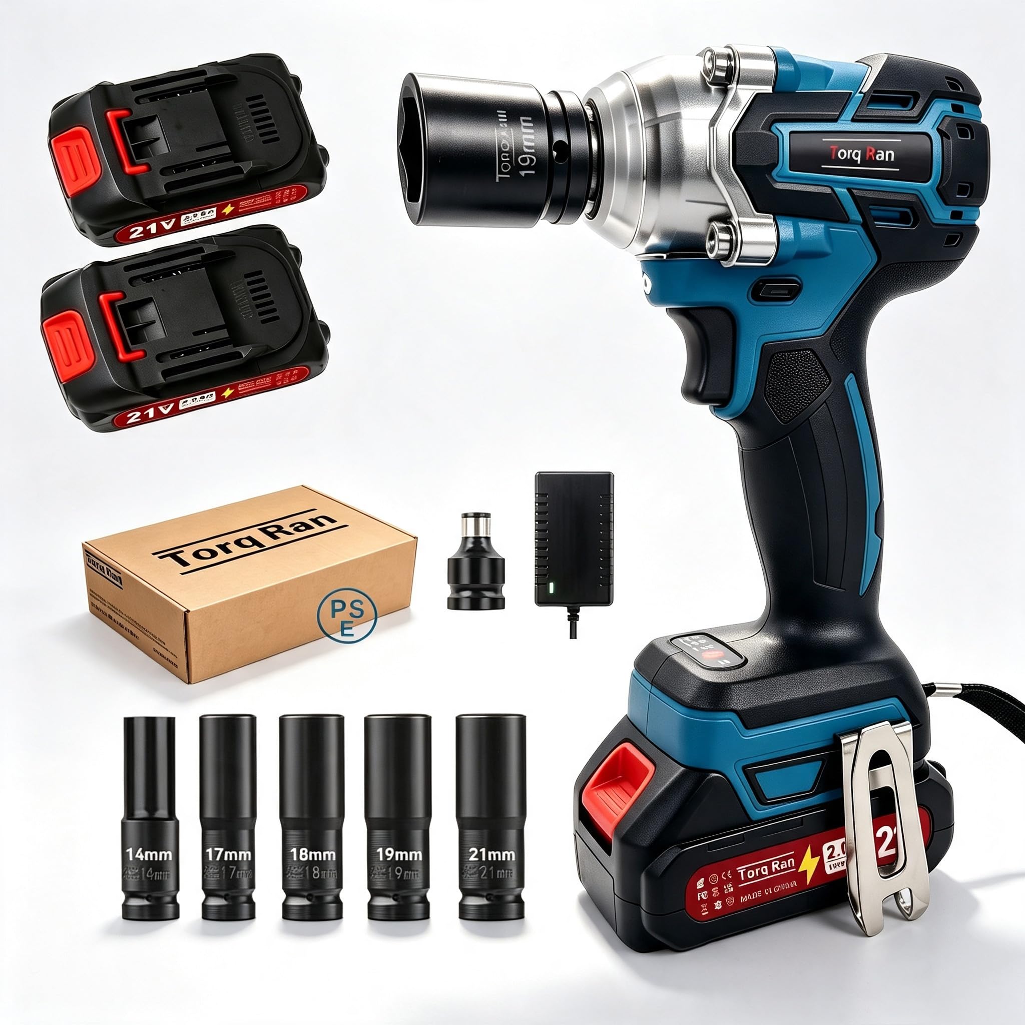 Amazon | Torq Ran 電動インパクトレンチ マキタ18Vバッテリー互換