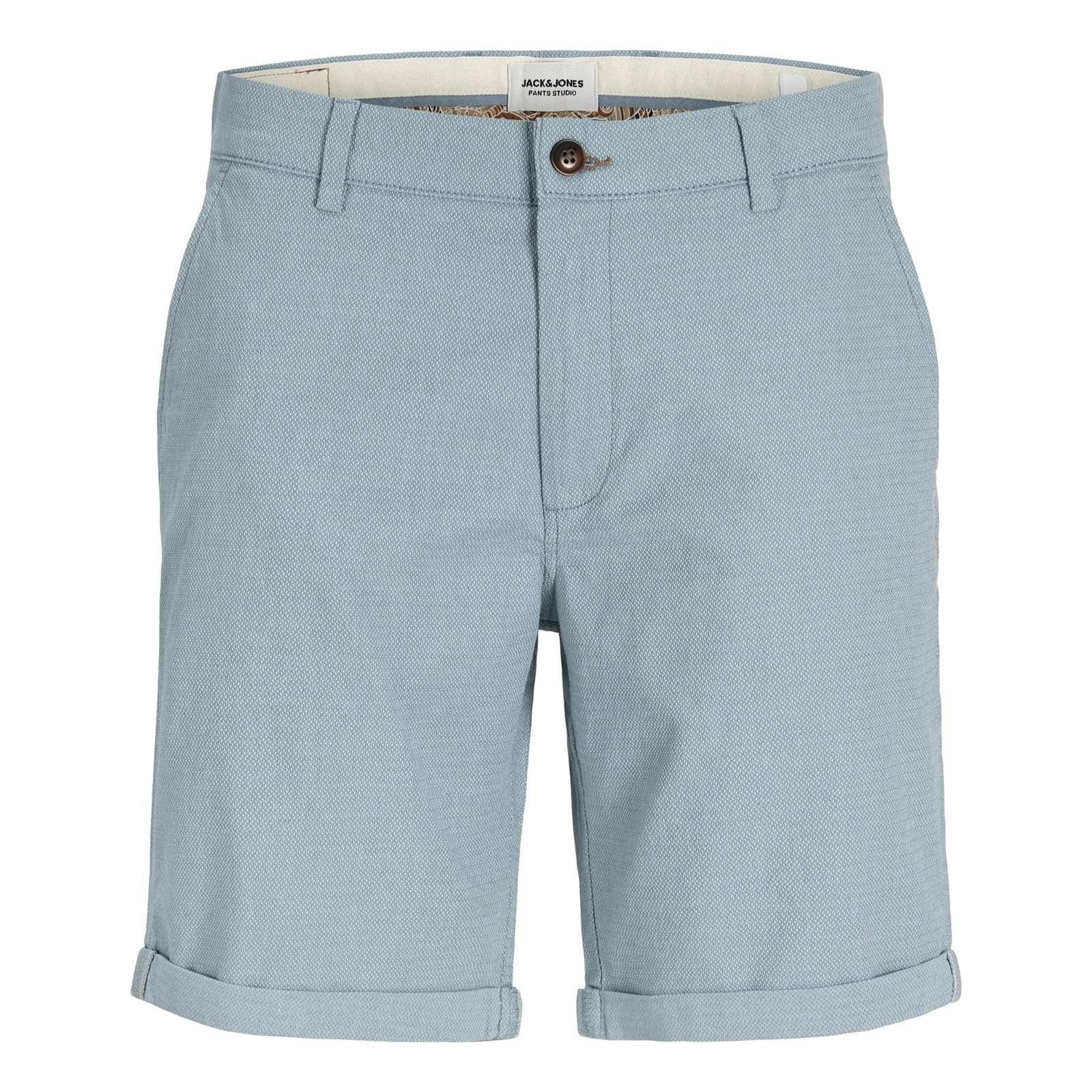JACK & JONES Male Chino Shorts Regular Fit Chino Shorts, Blue Mirage 2, M