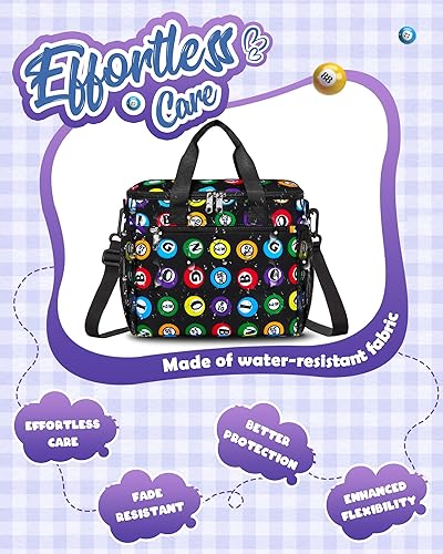 Miniatura 5 de Bolsa de bingo para Daubers Dabbers Dobbers Dotters Bolsas de bingo grandes con bolas de bingo Imprimir Casino Bingo Bolsa de juego para Bingo Set