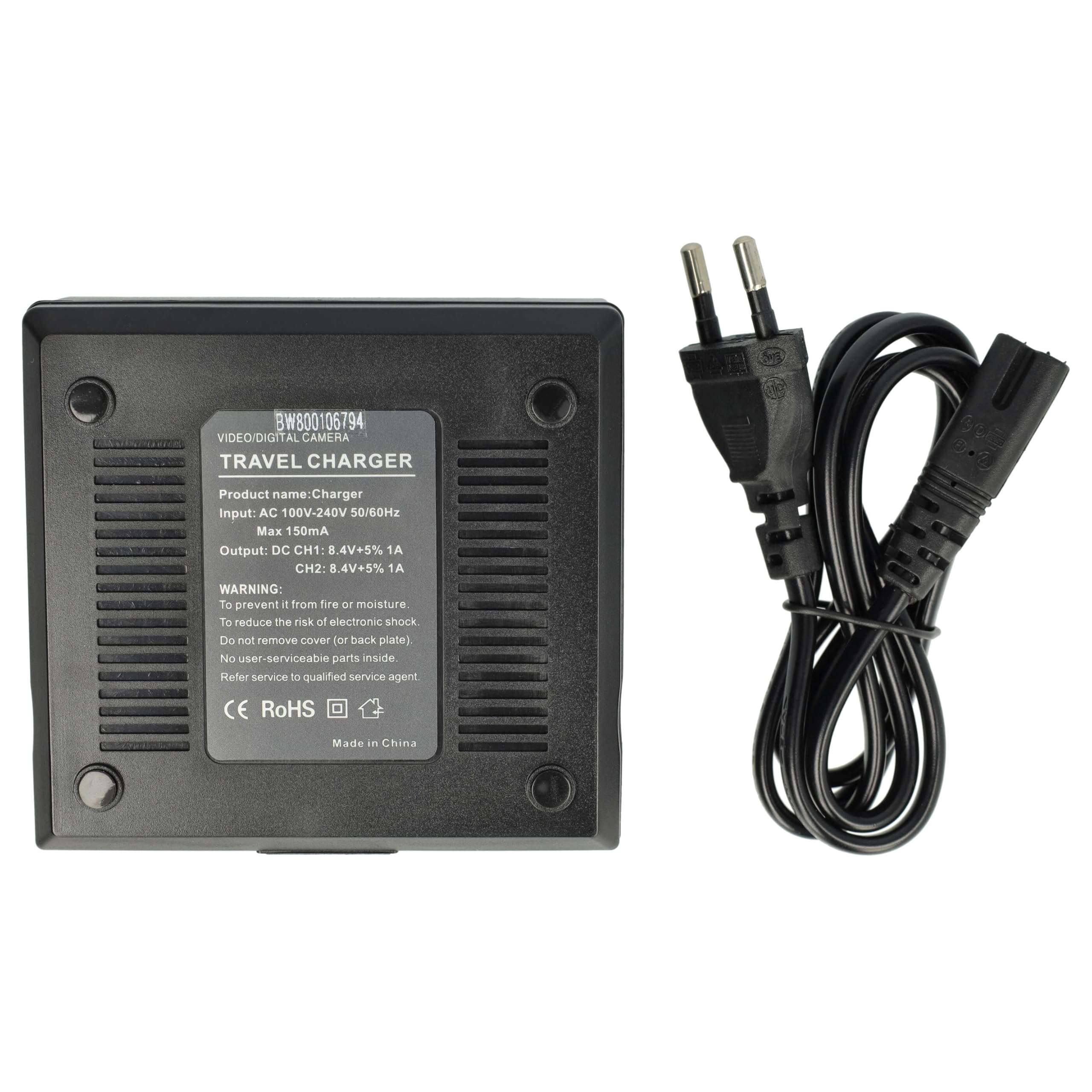 vhbw Charger Compatible with JVC GZ-HD300REU, GZ-HD30ex, GZ-HD320, GZ