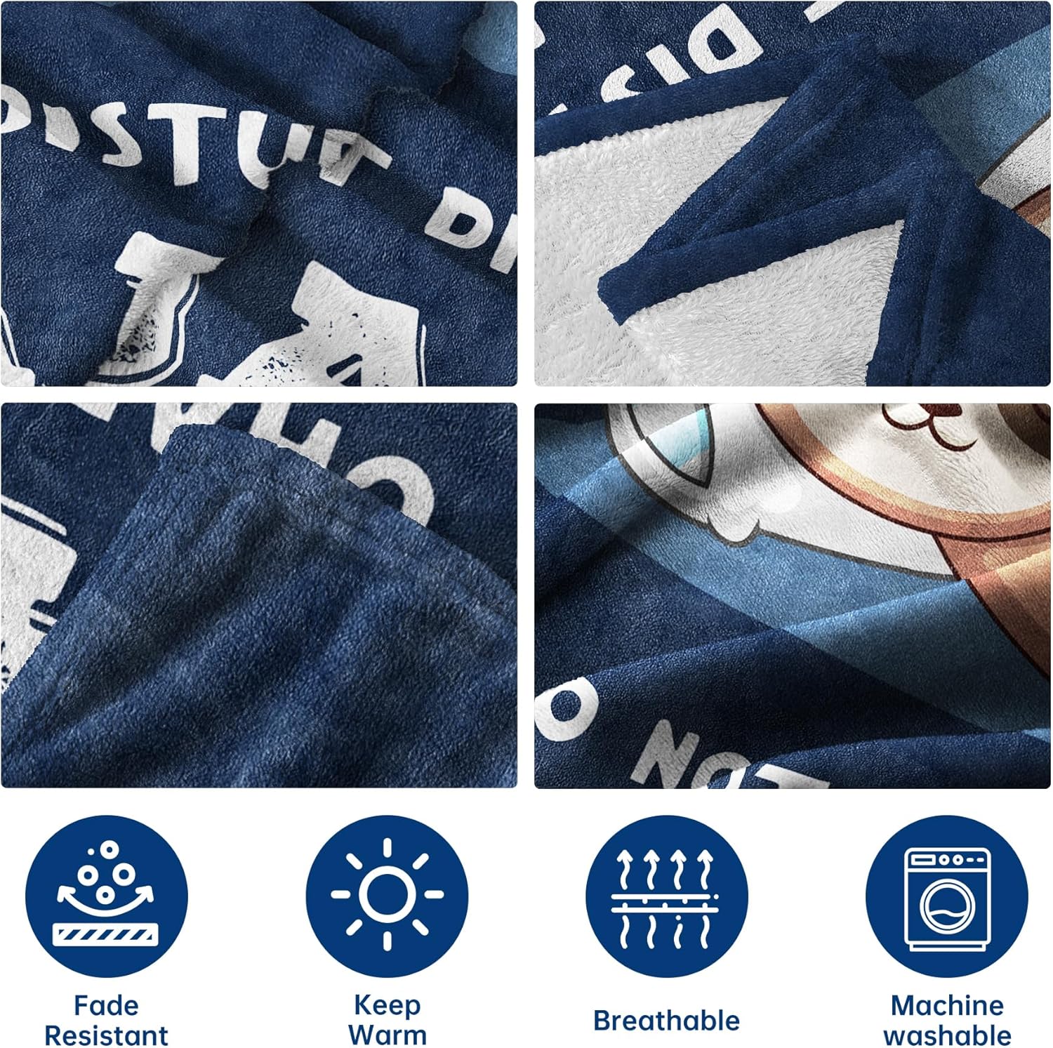 Funny Gifts for Dad, Dad is Charging Sloth Blanket, Dads Birthday Gift from Daughter Son, Dads Gifts for Christmas Fathers Day Christmas, Soft Sloth Throws Blanket for Father 60" x 80" - Image 4