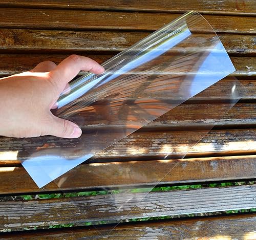 Miniatura 7 de Paquete de 10 hojas de plantillas en blanco de 10 mil 12 pulgadas por 12 pulgadas para vinilo de corte láser, PET transparente, plantillas de