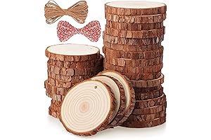 Fuyit Natural Wood Slices for Christmas Tree Ornaments