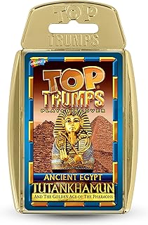 Top Trumps Ancient Egypt Specials Card Game, learn facts about The Pharaoh of Egypt King Tutankhamun, Cleopatra, Nefertiti and The Mummy, educational gift and toy for boys and girls aged 6 plus