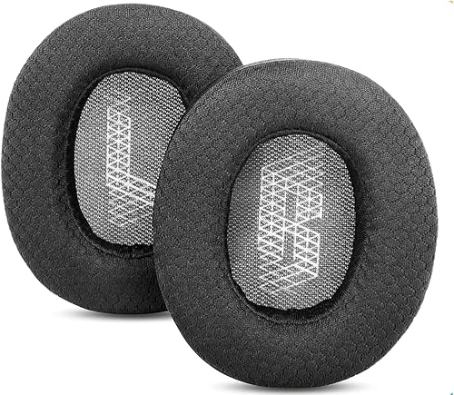 Almohadillas de repuesto compatibles con JBL Live 650/660BTNC E65BTNC Auriculares hechos de tejido de malla de fútbol suave y almohadillas de