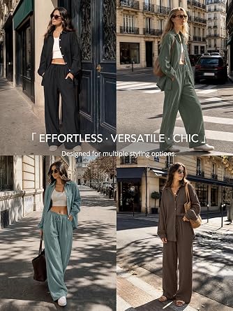 LILLUSORY Womens 2 Piece Matching Lounge Sets Oversized Fall Outfits