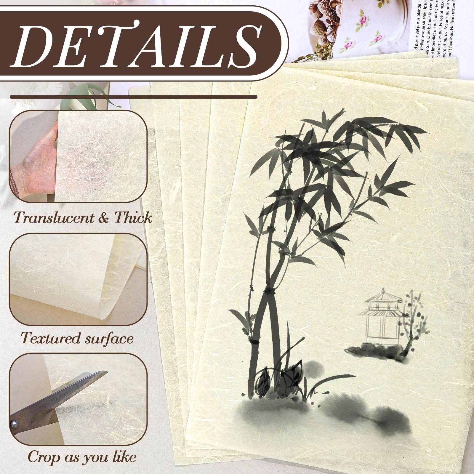 Mulberry Paper Sheets - Decoupage & Crafts -3
