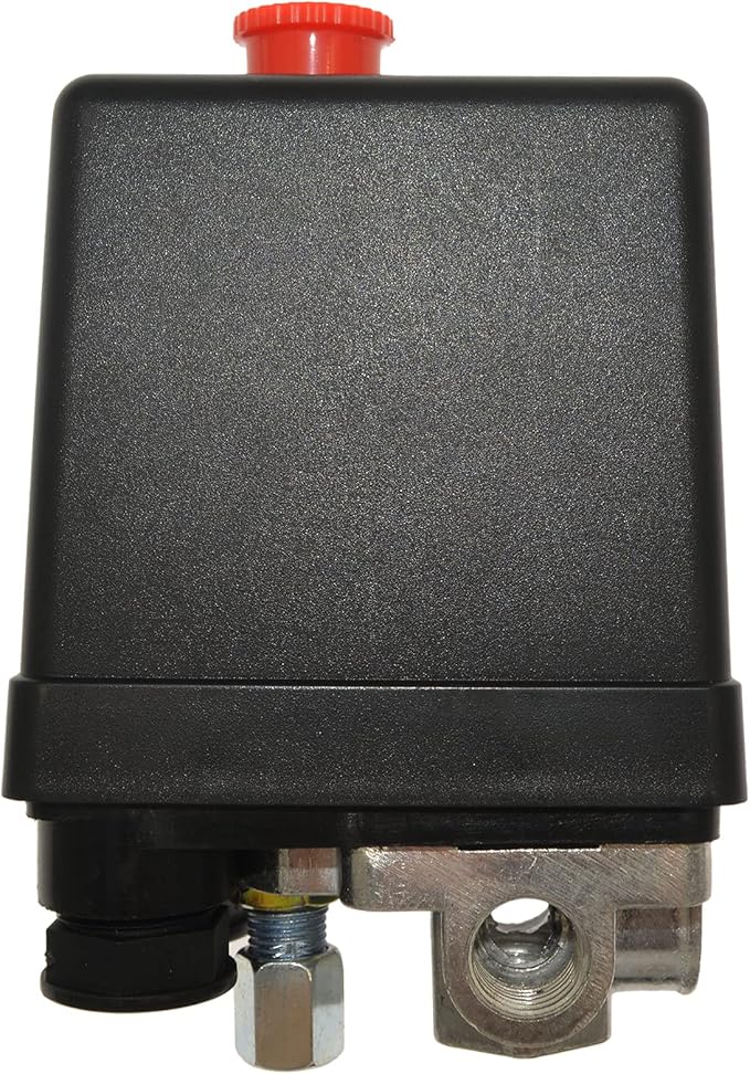 Controllo Dell'interruttore Della Valvola Di Pressione Del Compressore D'aria, Manometri Del Regolatore Del Collettore 1/4 Pollici 90?120PSI 220 V - Foto 2