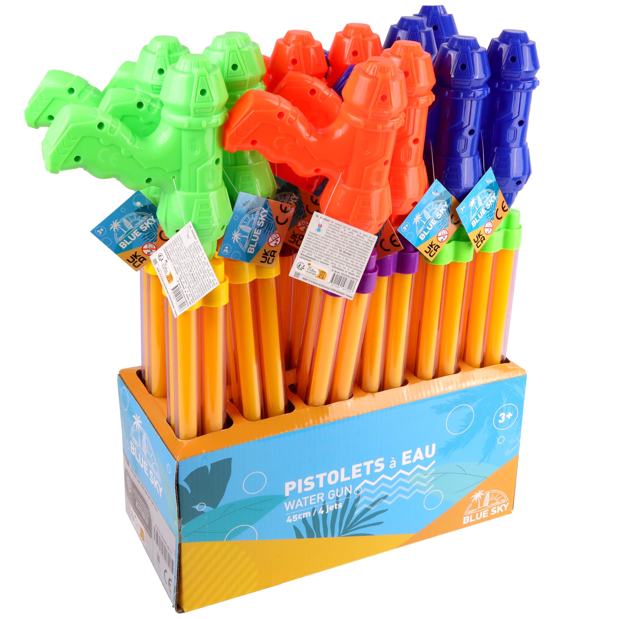 BLUE SKY - Pompa wodna - Zestaw na zewnątrz - 047721 - Losowy kolor - Plastik - 45 cm - Zabawka dla dzieci - Zabawa na plaży - Basen - Nawadnianie - Od 3 lat