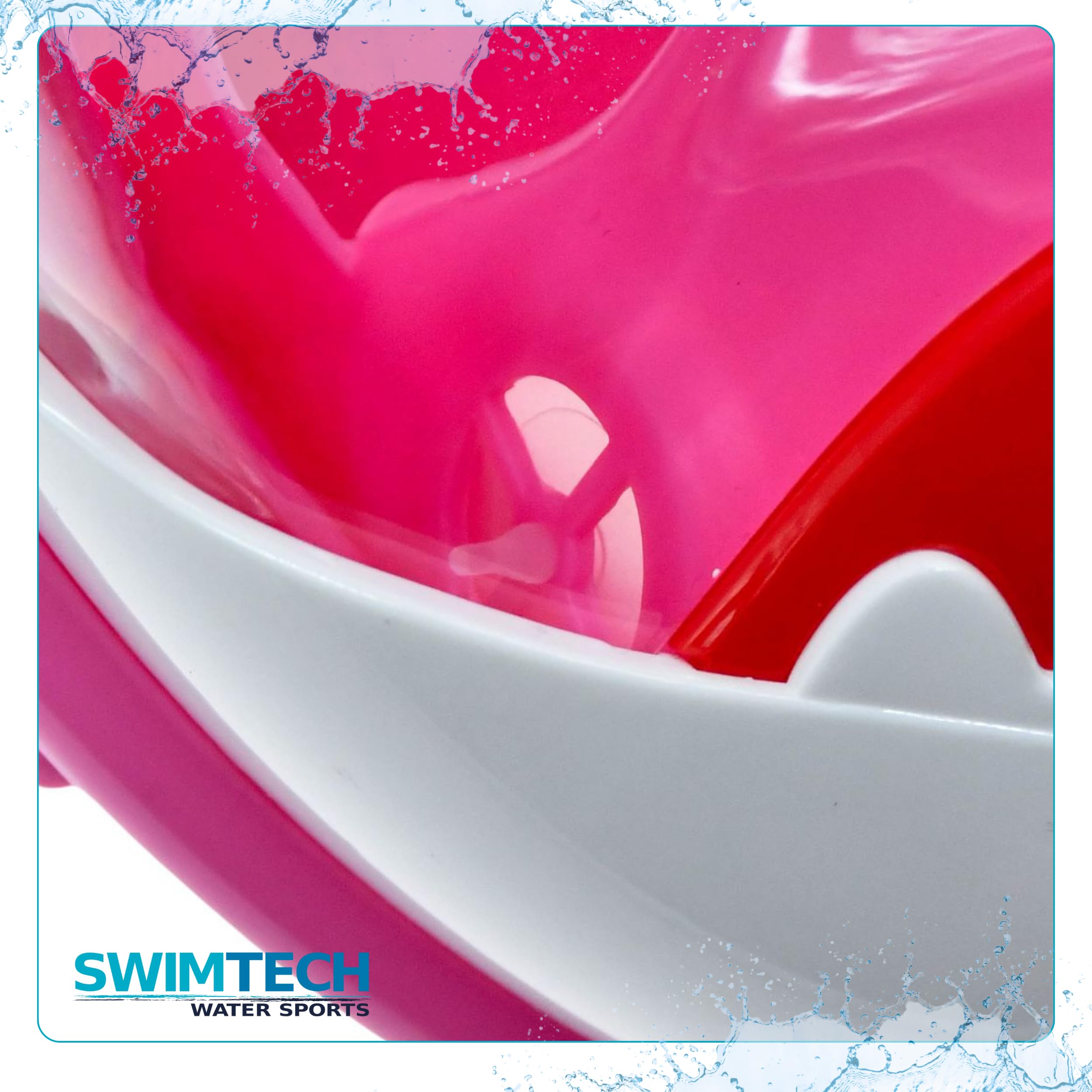 SwimTech Childrens/Kids Full Face Snorkel (XS) (Pink/White)