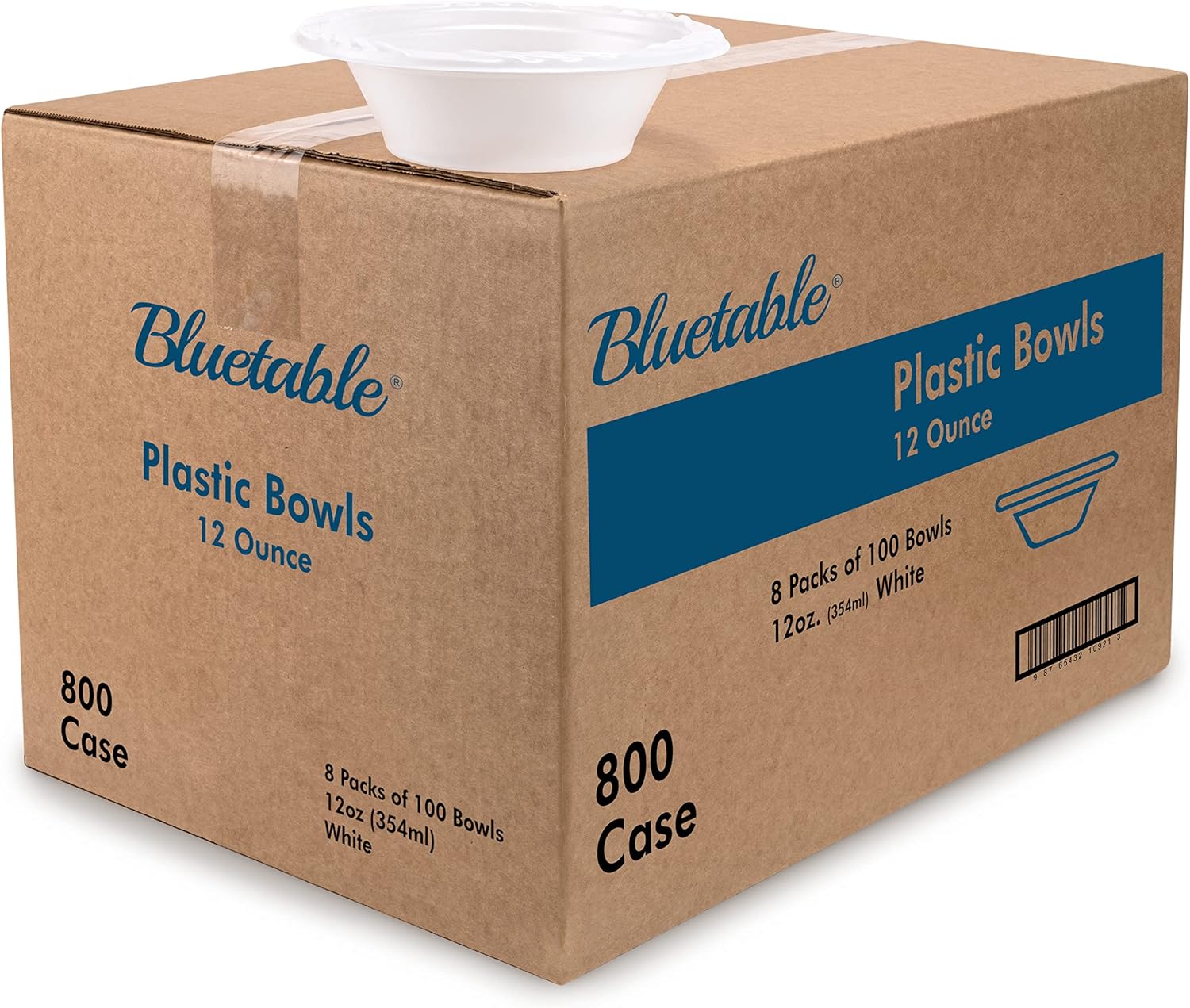 Bluetable Disposable Bowls 12 oz Bulk Case Pack Plastic