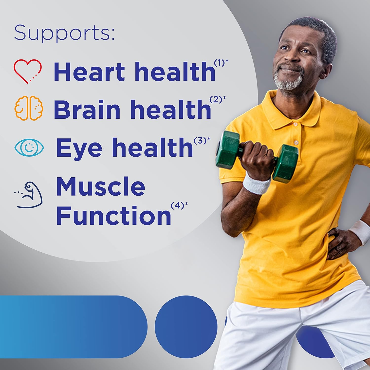 Centrum Silver Multivitamin for Men 50 Plus, Multimineral Supplement, Vitamin D3, B-Vitamins and Zinc, Gluten Free, Non-GMO Ingredients, Supports Memory and Cognition in Older Adults - 100 Ct : Health & Household