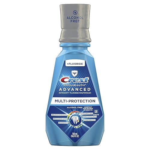 Crest Pro-Health - Enjuague bucal avanzado, sin alcohol, multiprotección, menta fresca, 16.9 fl oz, 16.9 onzas líquidas