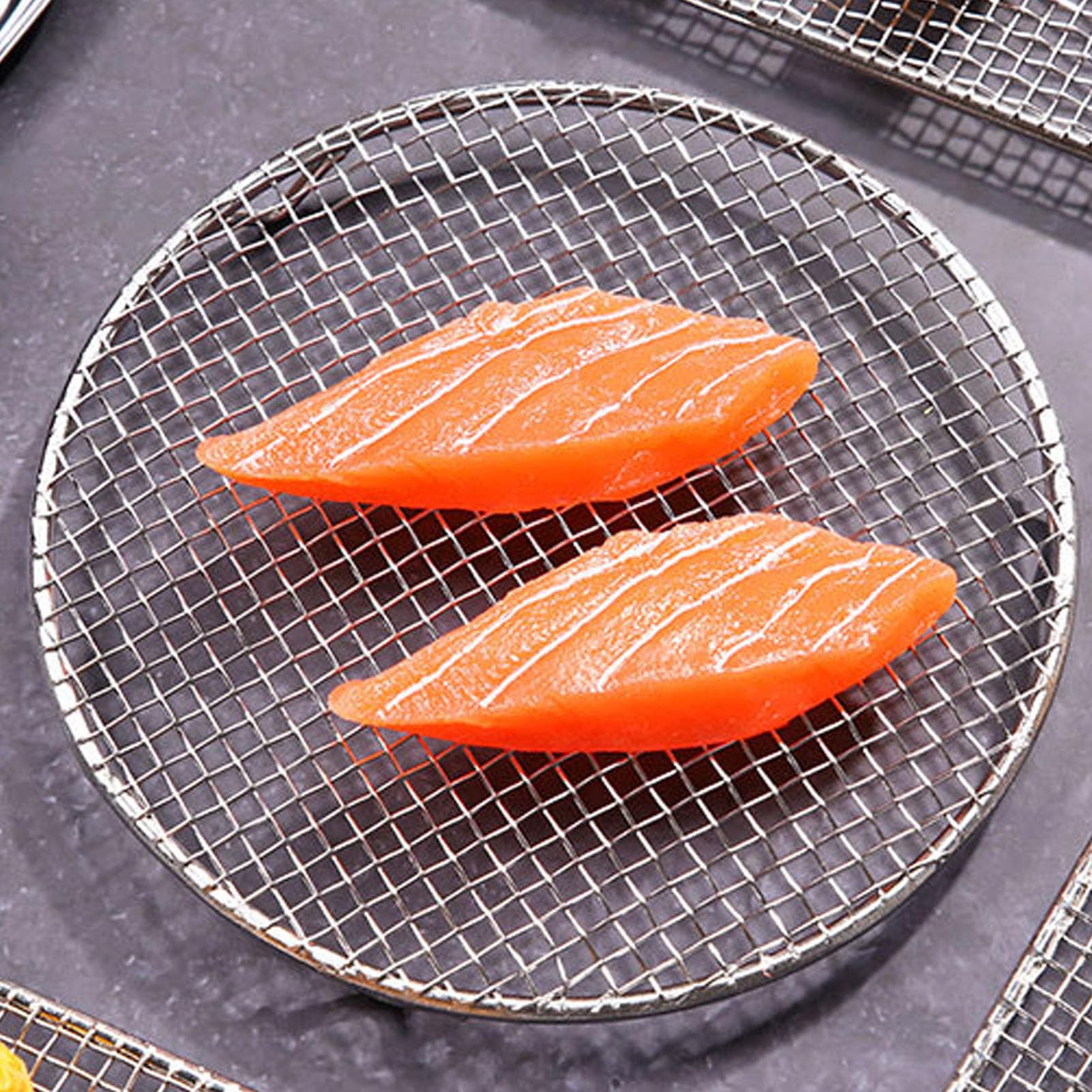 Grille de Cuisson Antiadhésive en Acier Inoxydable, Rond 16 cm, Allant au Four