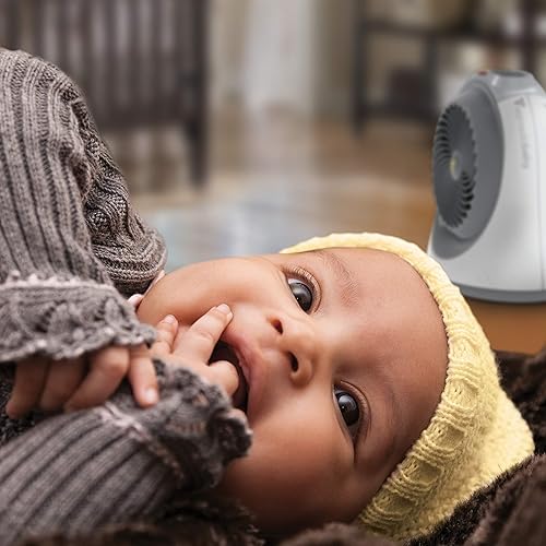 Miniatura 2 de Vornadobaby Tempa Nursery, calentador eléctrico para bebé con controles de bloqueo, protección contra vuelcos, apagado de seguridad, almacenamiento