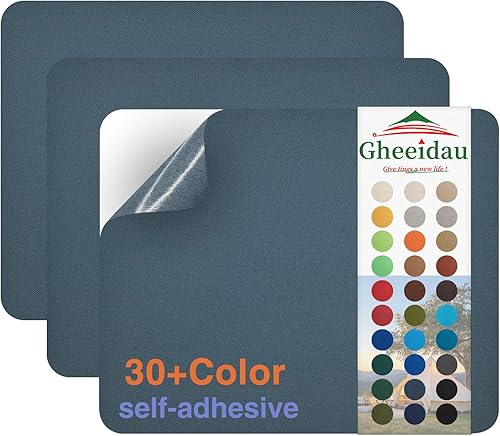 Miniatura 8 de Gheeidau Parche de reparación de lona de 9 x 11 pulgadas, 3 piezas, impermeable, autoadhesivo para tiendas de campaña, cubierta de barco, toldo