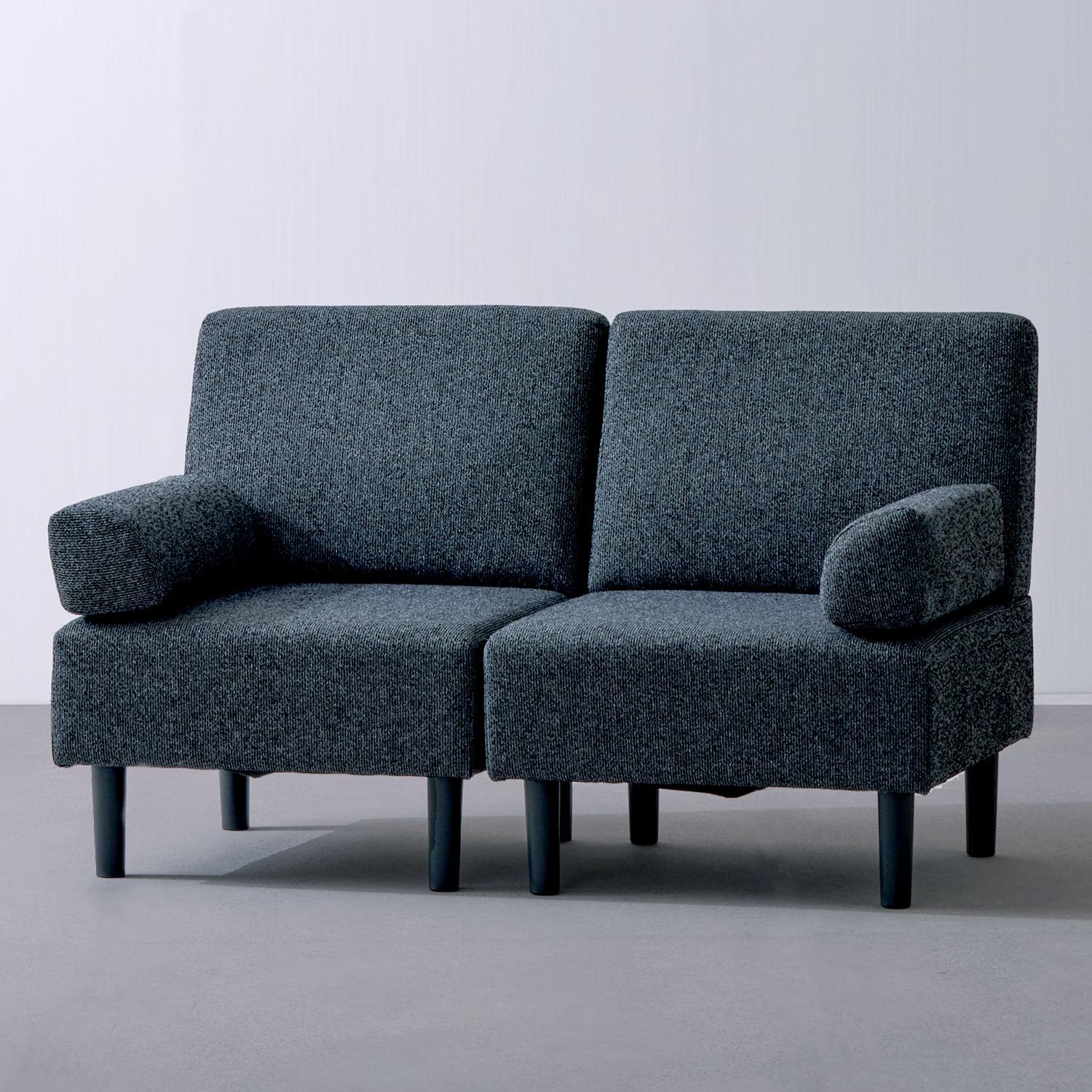 Amazon.co.jp: ドウシシャ 1人掛け ローソファ フロアソファ 2台セット  