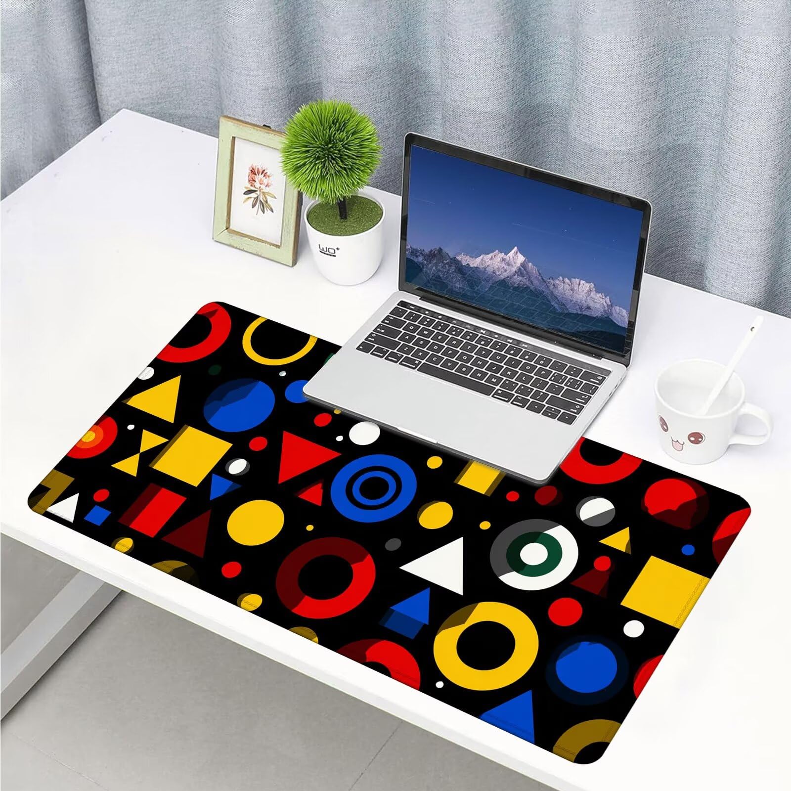 Duża podkładka pod mysz na biurko, 1400 x 600 x 3 mm, gamingowa podkładka pod mysz, antypoślizgowa podstawa, zszyte krawędzie, zwiększona precyzja, mata komputerowa, mata ochronna na biurko