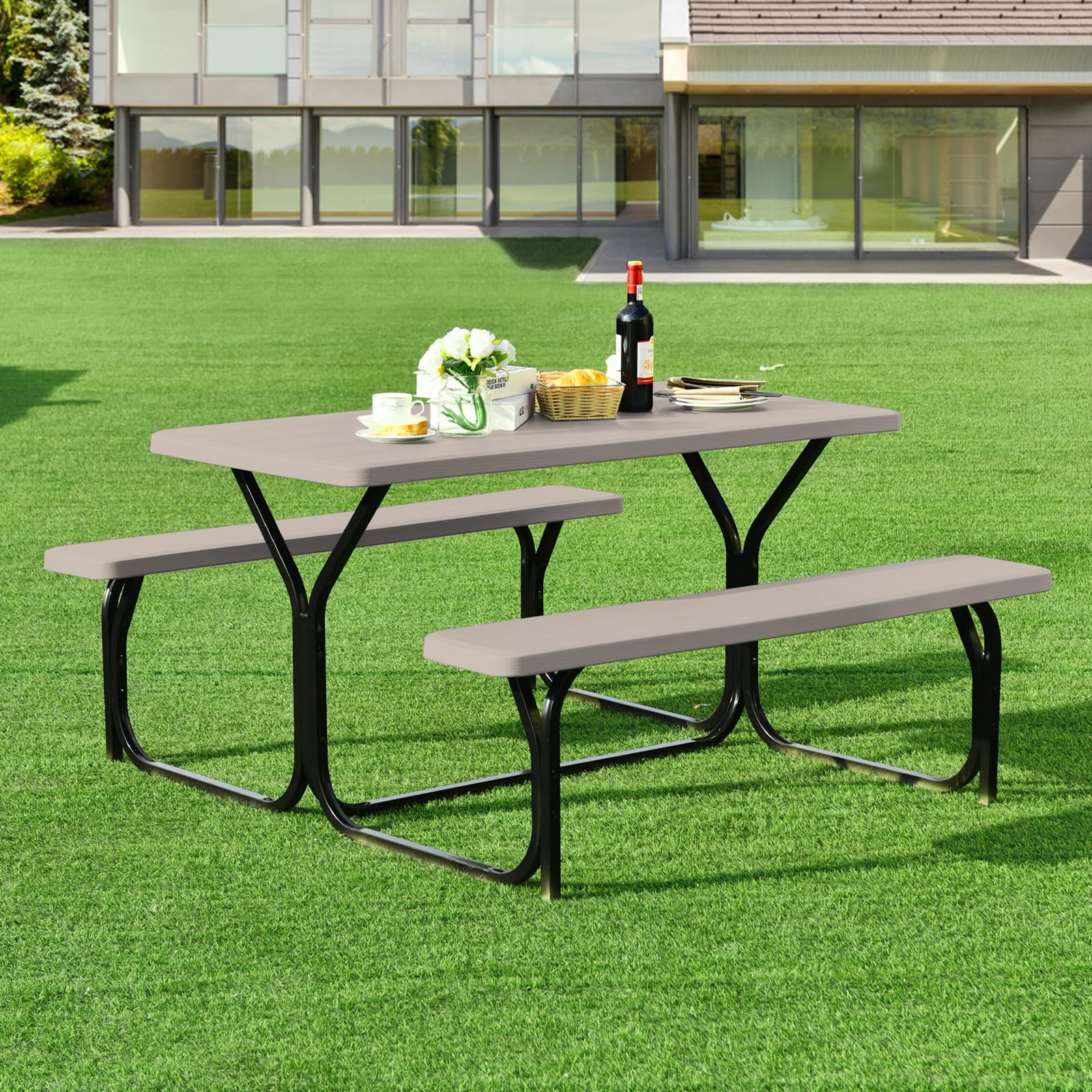 Picnic Tables For Outdoors Outdoor Picnic Table Set With Benches