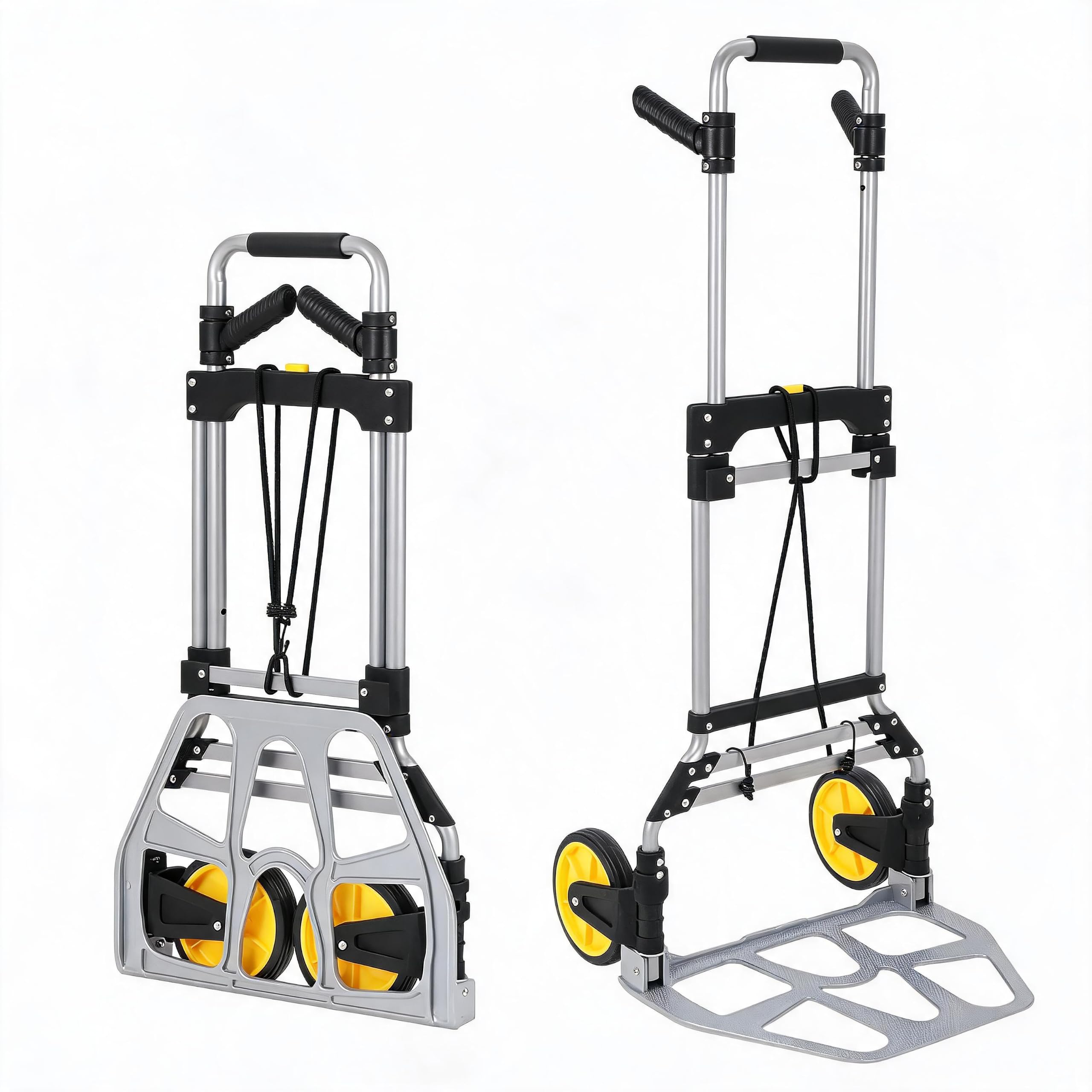 Garvee Faltbare Sackkarre 150 kg – Höhenverstellbarer Griff, Aluminium