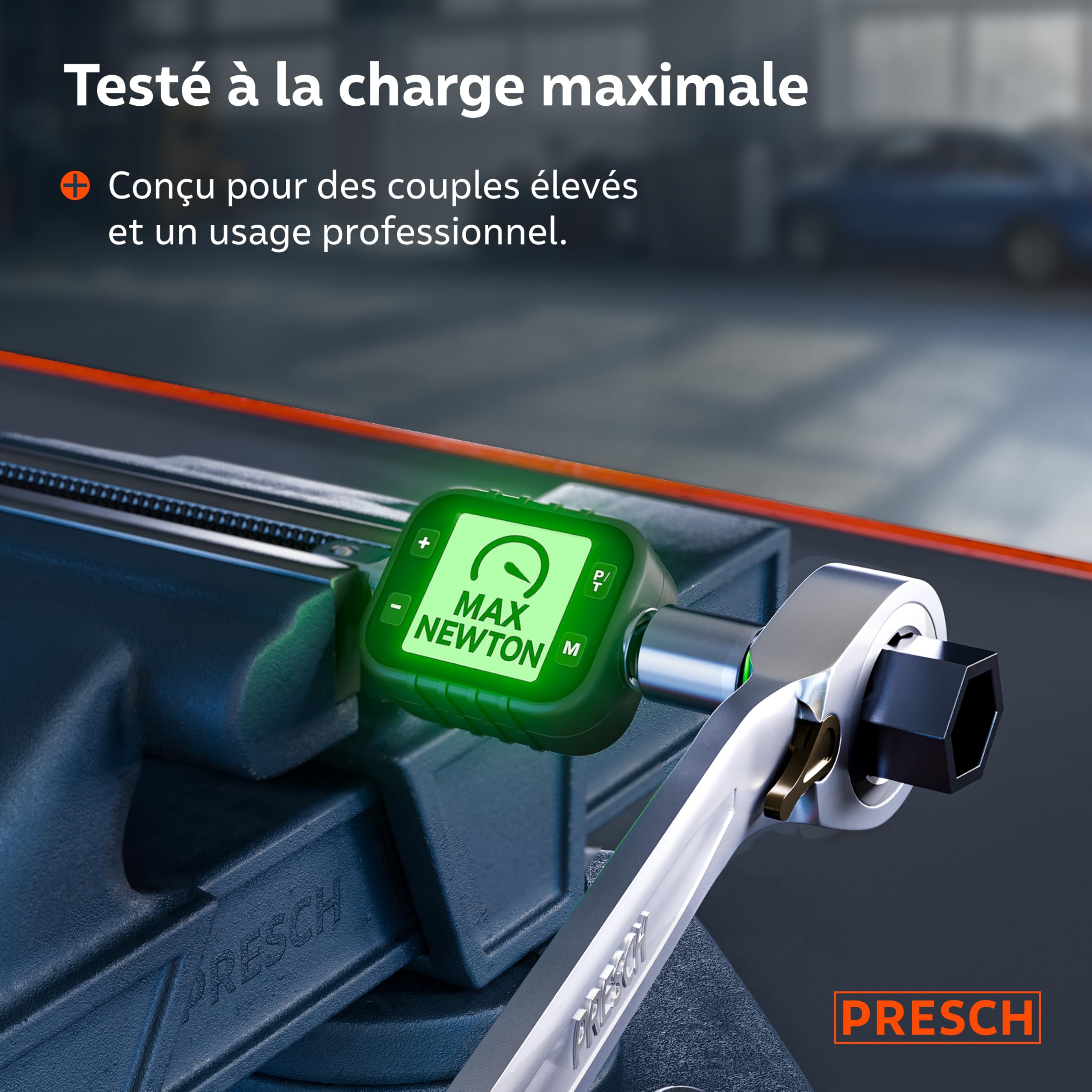 PRESCH Clés à cliquet réversibles 20 pcs 6-32mm avec sacoche 135 dents robustes