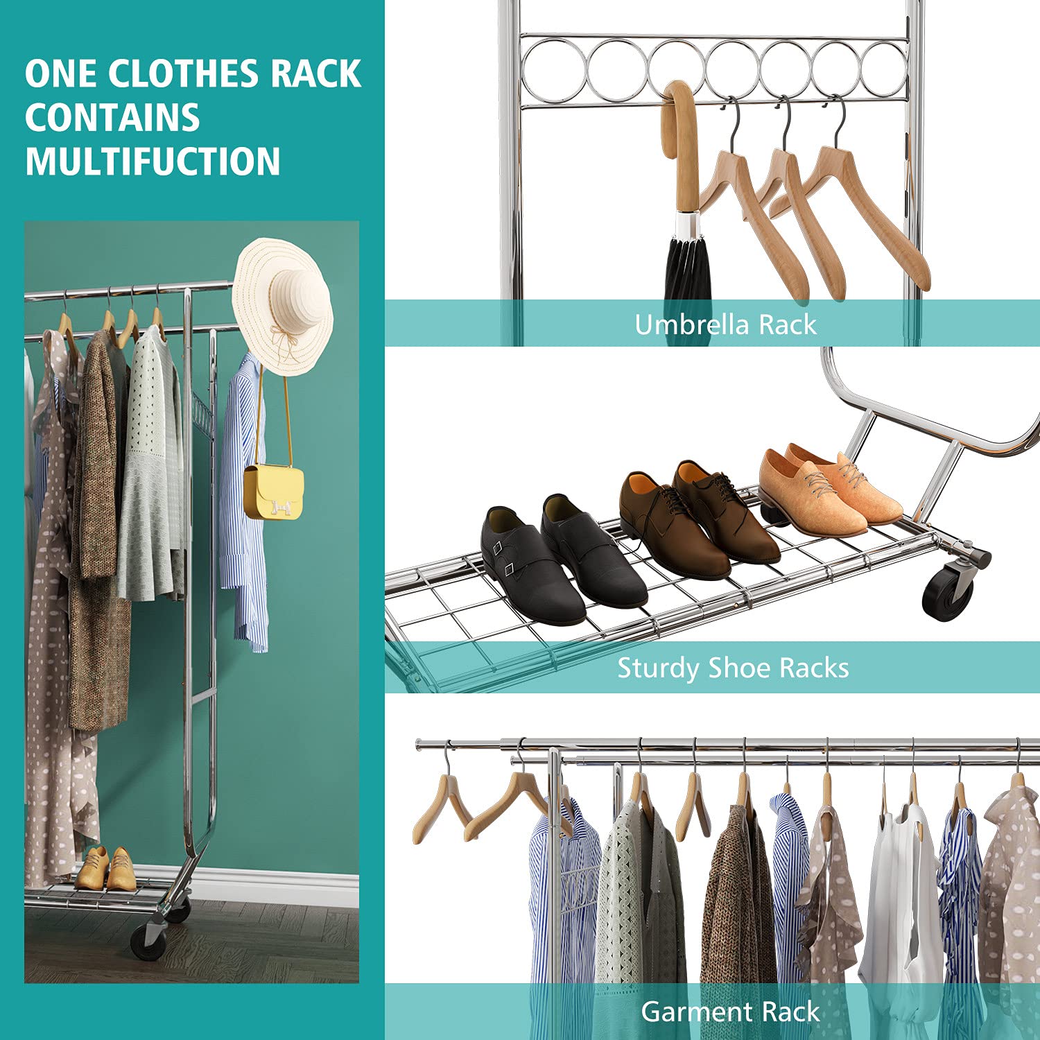 Buy Raybee Clothes Rack Heavy Duty Clothing Racks for Hanging Clothes