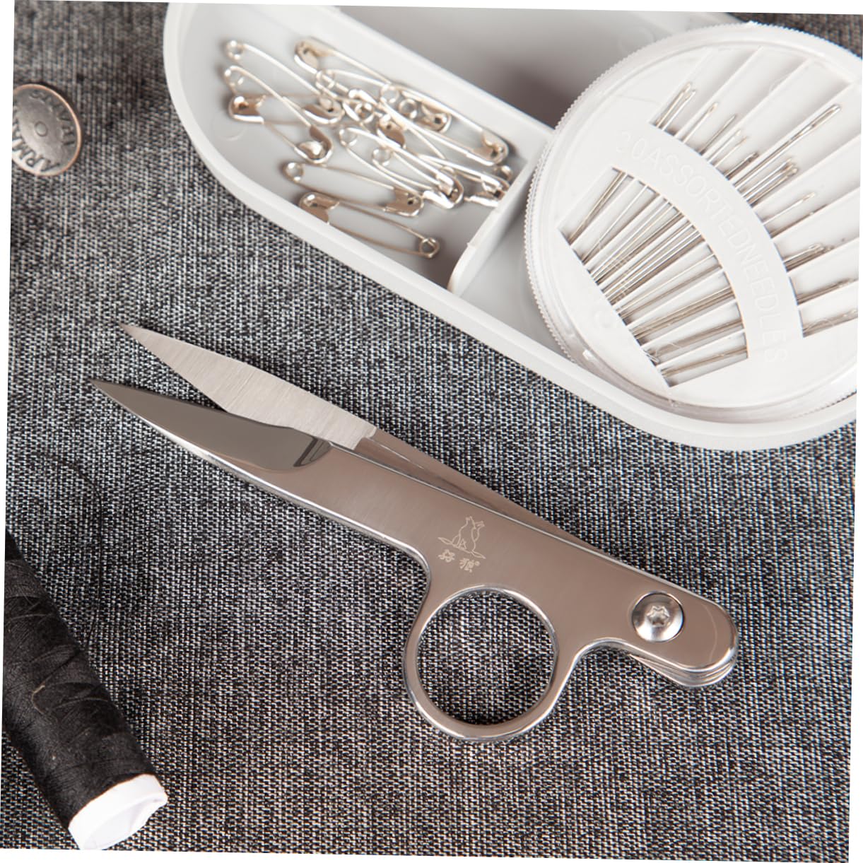 Lurrose 3pezzi Forbice Da Cucito Acciaio Inossidabile Con Design Forbice Per Ricamo e Filo Utensile Compatto e Pratico Per Tessuti e Artigianato Accessorio Resistente e Facile Da