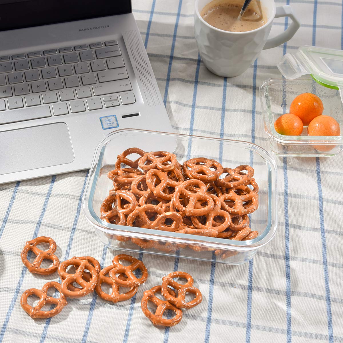 Glass Food Storage Containers with Lids, [24 Piece] Airtight Glass