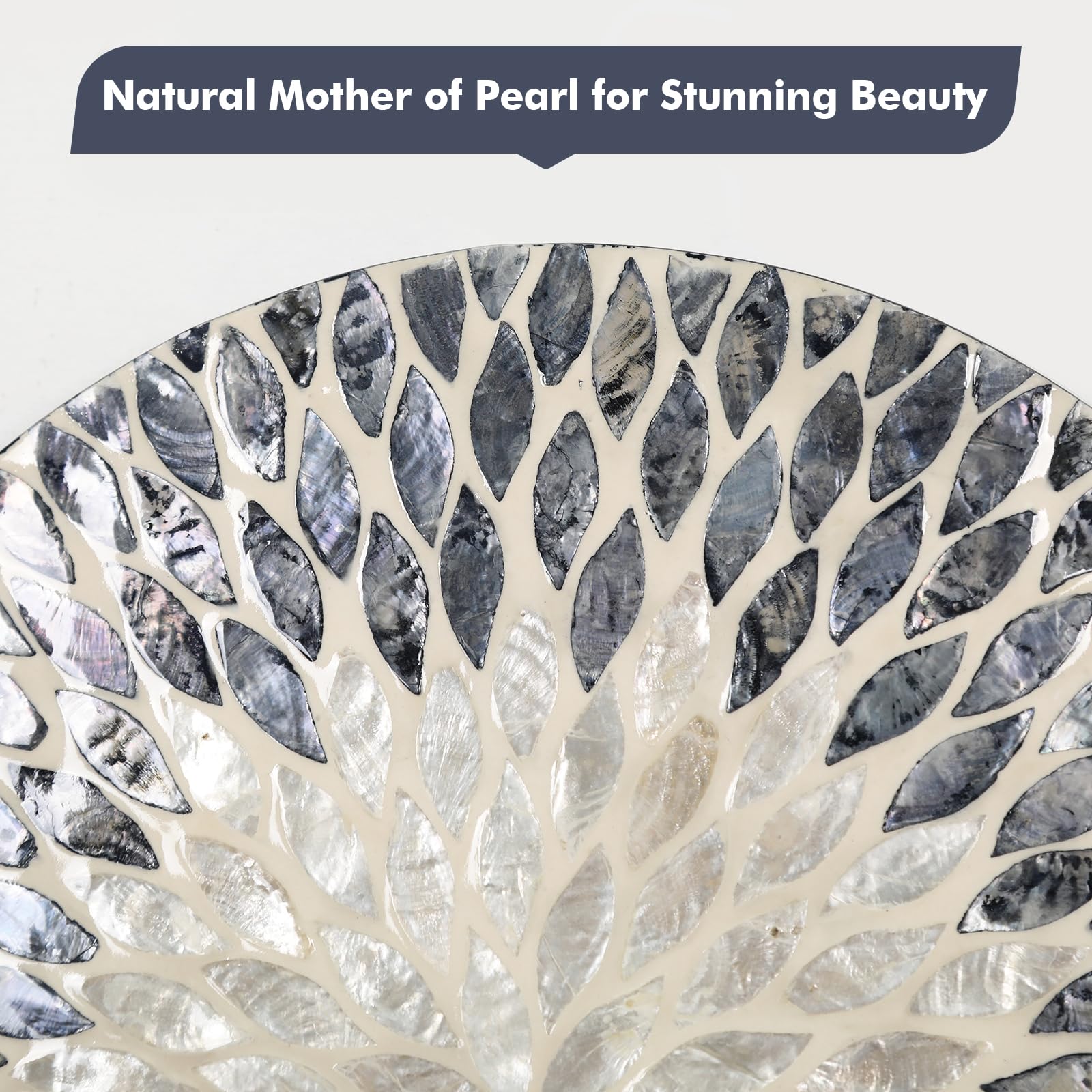 The Best Geometric Wall Mirrors in 2026 2 TEIPAI Mother of Pearl Wall Mirror Decor for Hallway Gallery,Black White | Natur — product photo