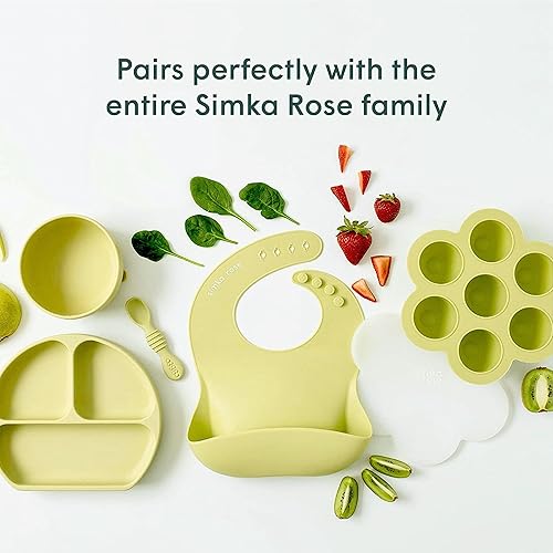 Miniatura 9 de Simka Rose Cucharas de silicona para bebés de alimentación autónoma (paquete de 6) - Cucharas infantiles de primera etapa para bebés y niños