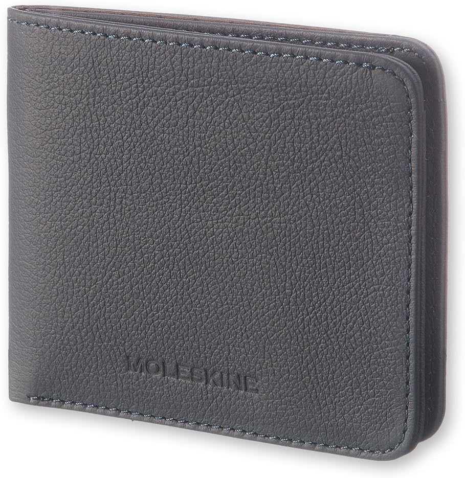 Moleskine Lineage Horizontal Leather Wallet, Avio Blue Moleskine