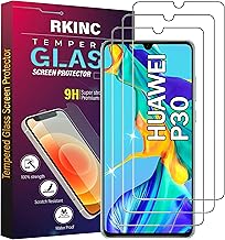 RKINC Pack of 3 Tempered Glass Screen Protector for Huawei P30, HD Screen Protector, 0.33 mm Scratch-Resistant, Shatter-Free, Bubble-Free